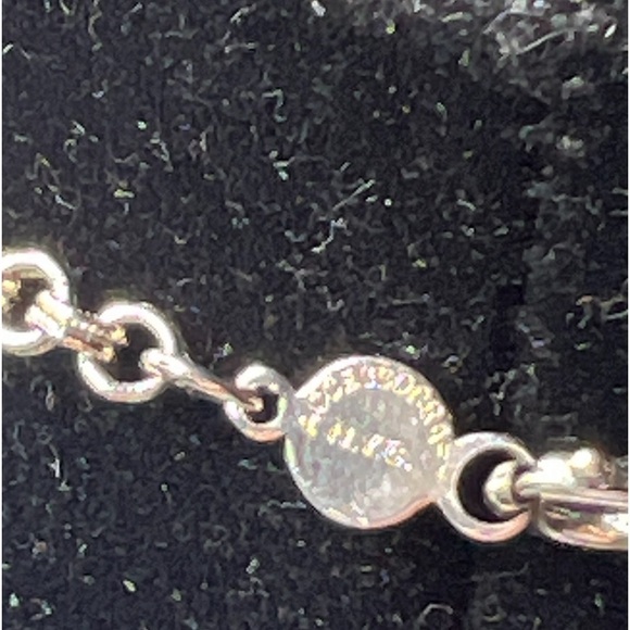 Accessocraft NYC Silvertone Etched Metal 15” Long Necklace - Picture 5 of 8